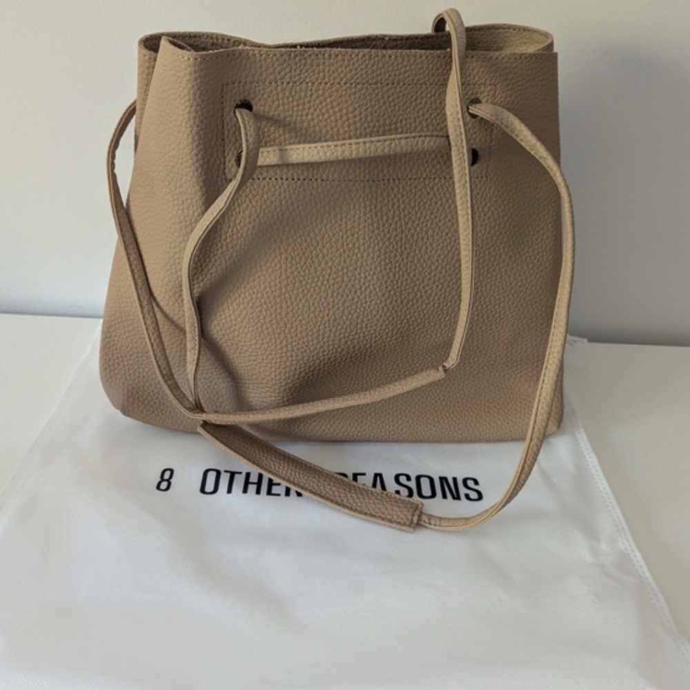 8 Other Reasons Beige Shoulder Bag
